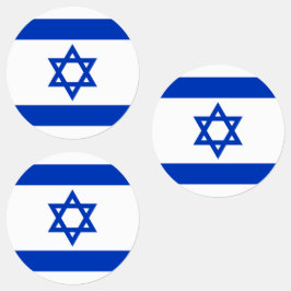 Israël vlag rond labels