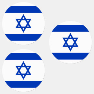 Israël vlag rond labels