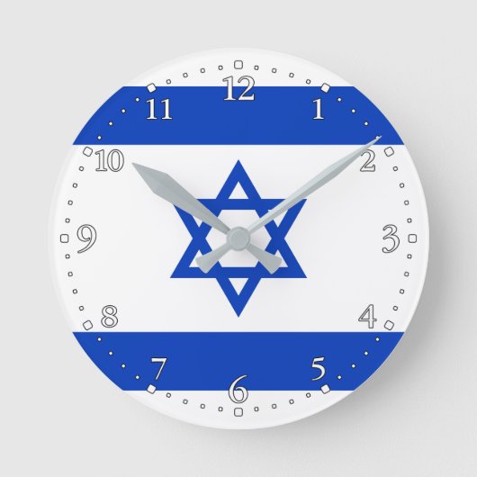 Israël-vlag Ronde Klok (Voorkant)