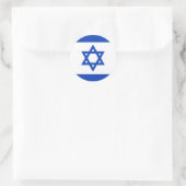 Israël vlag ronde sticker (Tas)
