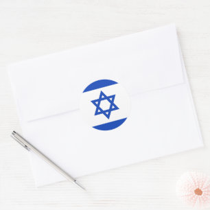 Israël vlag ronde sticker
