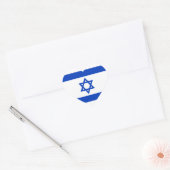 Israël vlag schattig hart sticker (Envelop)