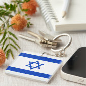 Israël-vlag Sleutelhanger (Voorkant Rechts)