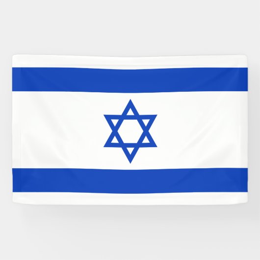 Israël Vlag Spandoek (Horizontaal)