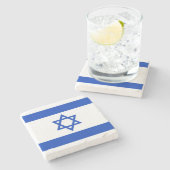 Israël-vlag Stenen Onderzetter (Zijkant)