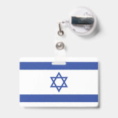 Israël Vlag, Ster van David Jodendom Joods Badge (Achterkant met uittrekbare clip)