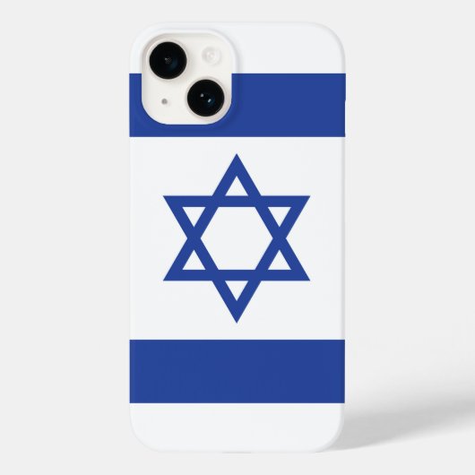 Israël Vlag, Ster van David Jodendom Joods Case-Mate iPhone Case (Achterkant)