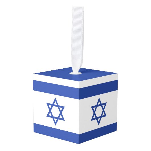 Israël Vlag, Ster van David Jodendom Joods Decoratie (Voorkant hoekig)