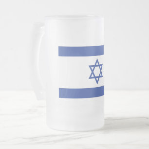 Israël Vlag, Ster van David Jodendom Joods Matglas Bierpul