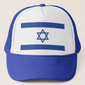 Israël Vlag, Ster van David Jodendom Joods Trucker Pet (Voorkant)
