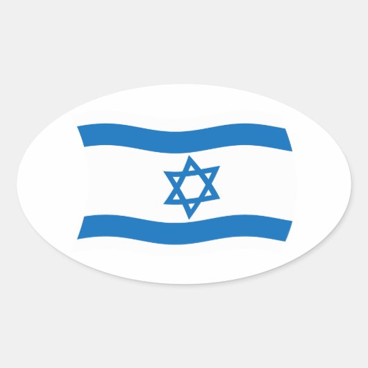 Israël Vlag Sticker (Voorkant)