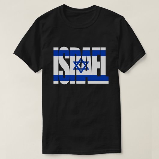 ISRAEL Vlag T-shirt (Design voorkant)