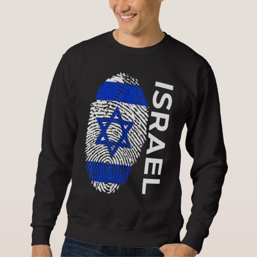 Israël Vlag Team Jersey Mouw Tee Trui (Voorkant)