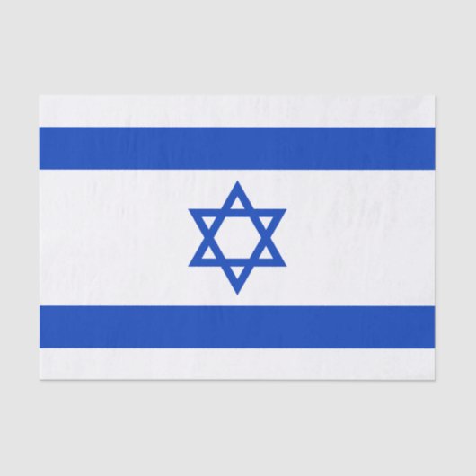 Israël-vlag Tissuepapier (Voorkant)