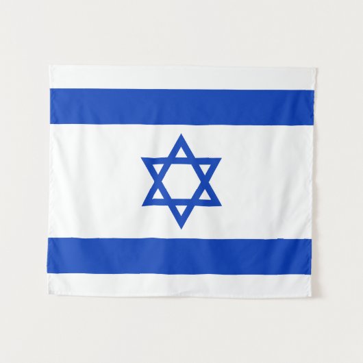 Israël-vlag Wandkleed (Voorkant (horizontaal))
