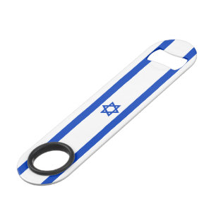 Israël vlag wit en blauw patriottisch modern speed flessenopener