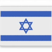 Israël Vlag Zionistische Sticker (Voorkant)