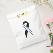 Israël vlag zwart lint bedankzakje (Gezegeld)