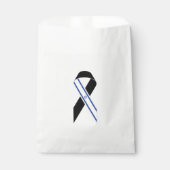 Israël vlag zwart lint bedankzakje (Voorkant)