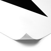 Israël vlag zwart lint poster (Hoek)