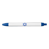 Israël-vlag Zwarte Inkt Pen (Voorkant)