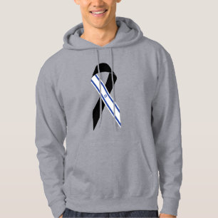 Israël vlag zwarte lint hoodie