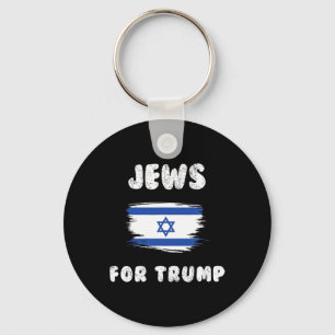 Israël vlaggen joden voor Trump Sleutelhanger