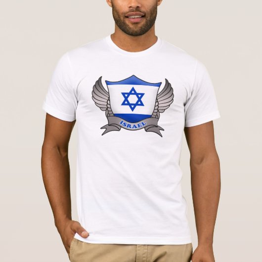Israël Vlaggenembleem T-shirt (Voorkant)