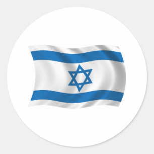 Israël Vlagsticker Ronde Sticker