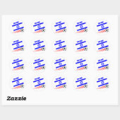 Israel Voetbalteam Ronde Sticker (Vel)