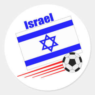 Israel Voetbalteam Ronde Sticker