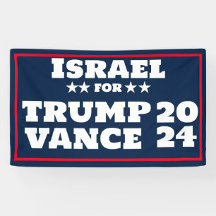 Israël voor Trump Vance 2024 Banner