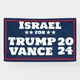 Israël voor Trump Vance 2024 Banner