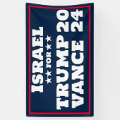 Israël voor Trump Vance 2024 Banner (Verticaal)
