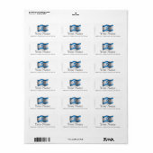Israel Waving Flag Etiket (Full Sheet)