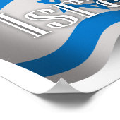 Israel Waving Flag Poster (Hoek)