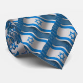 Israel Waving Flag Stropdas (Opgerold)