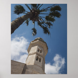 Israël, Westelijke Jordaanoever, Bethlehem, Moskee Poster