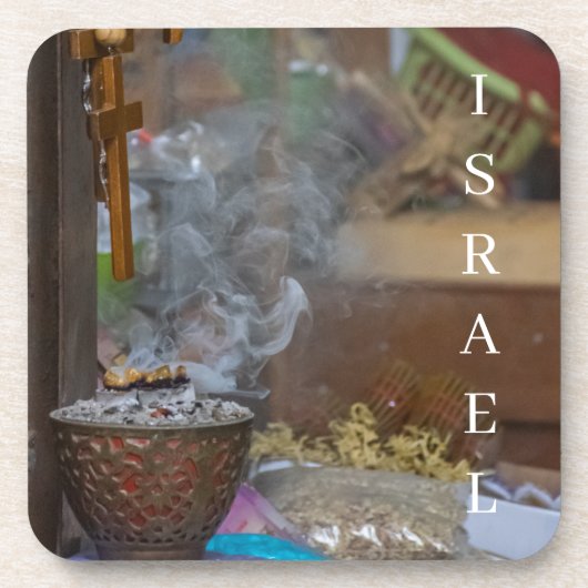 Israel wierookbrander uitzicht onderzetters (Voorkant)