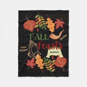Israel Yisrael Herfst Feesten Shofar Sukkot Jom Ki Fleece Deken