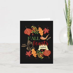 Israel Yisrael Herfst Feesten Shofar Sukkot Jom Ki Kaart