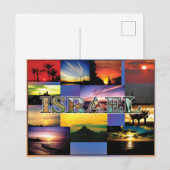 israel zonsondergang briefkaart (Voorkant / Achterkant)