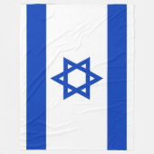 ISRAELI FLAG FLEECE DEKEN (Voorkant)