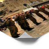 Israeli IDF Soldiers at Western Wall Plaza Poster (Hoek)