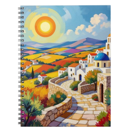 Israeli Landscape Notebook – Colorful & Inspiring  Notitieboek (Voorkant)