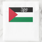 #IsraeliCrimes, #IsraeliOccupation, Bezetting, #P Rechthoekige Sticker (Tas)