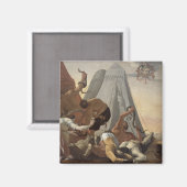 Israëlieten Betrokken bij de Brazen Serpent Magneet (Voorkant / Achterkant)