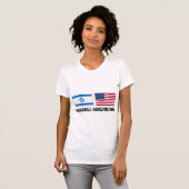 Israëlisch-Amerikaans T-shirt (Voorkant volledig)