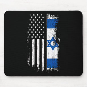 Israëlisch Amerikaanse Vlag - Pride Israël Usa T-s Muismat
