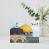Israëlisch Briefkaart met foto van de Dome van de  (Staand voorkant)